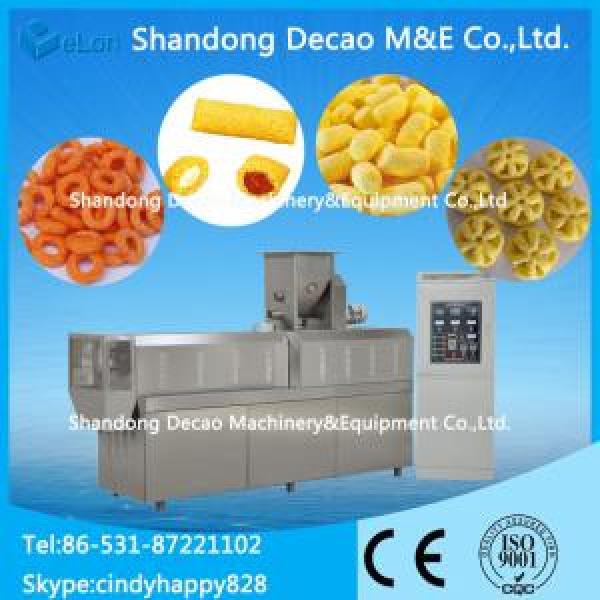 100-150KG/H twin screw extruder for puffing snack food line / snacks food corn puffed #1 image