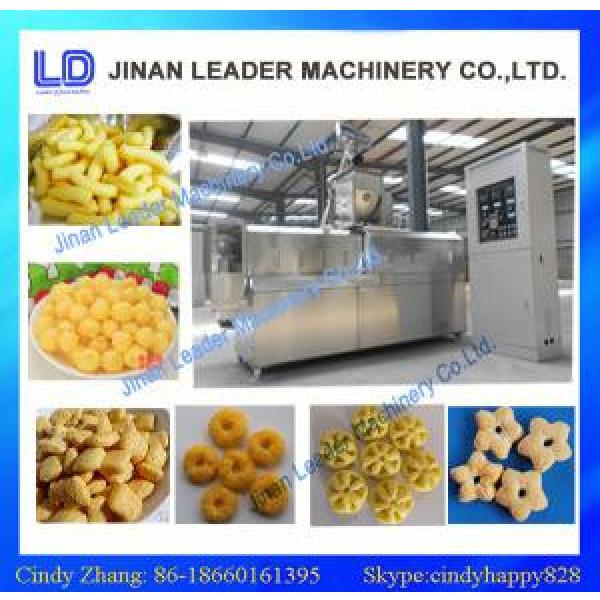 automatic twin screw expanded snack food process line /  corn puffed snacks food #1 image