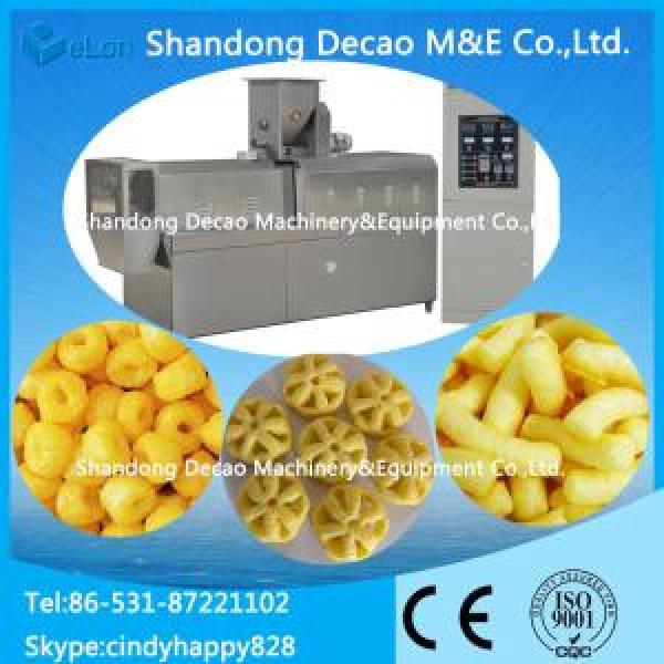 Stainless steel small scale puffed snacks food extrusion machine #1 image