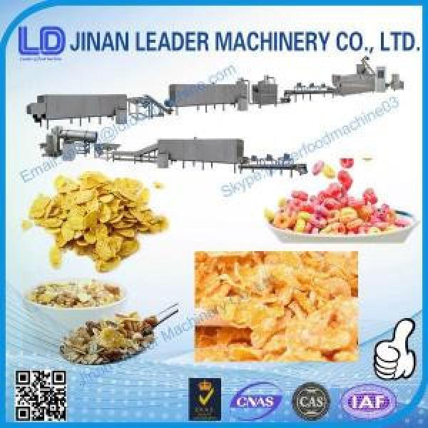 Automatic maize flakes feed double screw extruder making machine #1 image