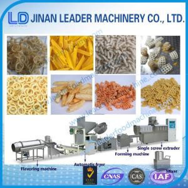 Stainless steel screw extruding and frying food industry equipment #1 image